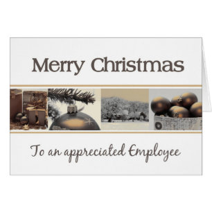 Employee Merry Christmas sepia