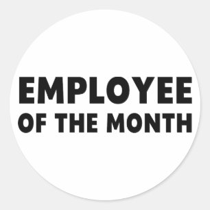 Employee Month Classic Round Sticker