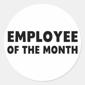 Employee Month Classic Round Sticker
