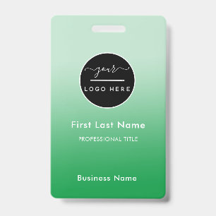 Employee Name Badge Custom Business Logo Staff Tag ID Badge