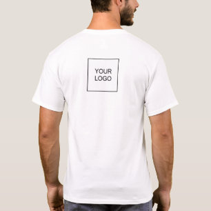 Employee Name Logo Template Men's Double Sided T-Shirt