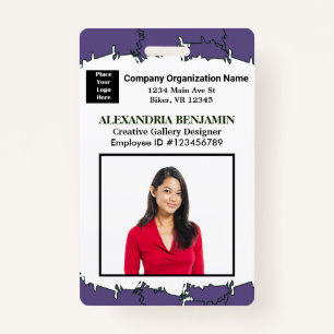 Employee Name Photo Logo Bar Code Logo ID Card ID Badge