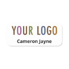 Employee Name Tag Custom Logo Magnetic Plastic