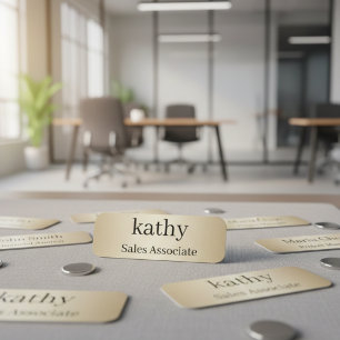 Employee Name Tag Personalized Badge