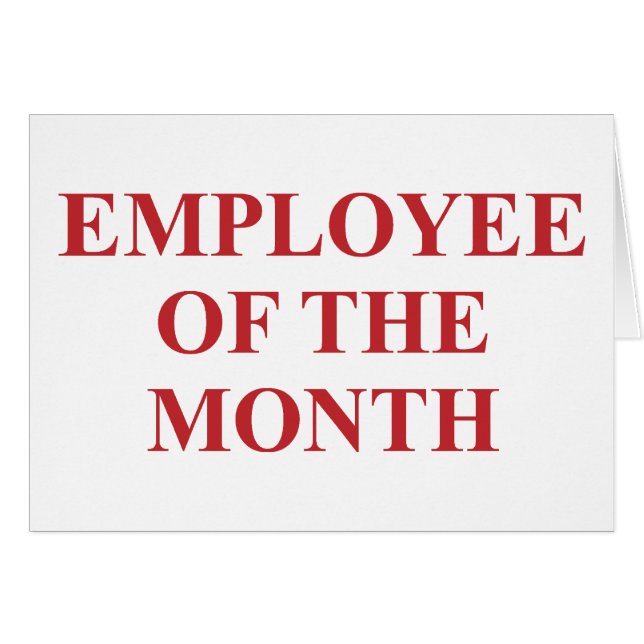 Employee of the Month (Front Horizontal)