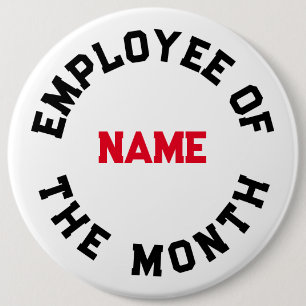 Employee of the month 6 cm round badge