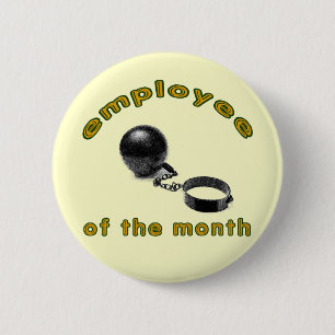 employee of the month 6 cm round badge
