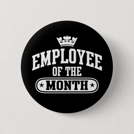 Image of Employee Of The Month 6 Cm Round Badge