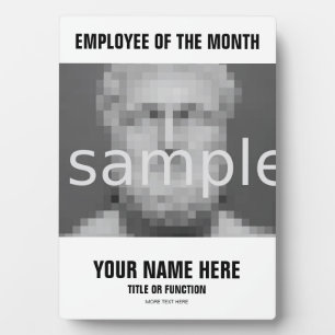 Employee of the month appreciation photo plaque