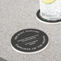 Employee of the Month Award Sandstone Coaster
