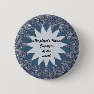 Employee of the Month Business Public Recognition 6 Cm Round Badge