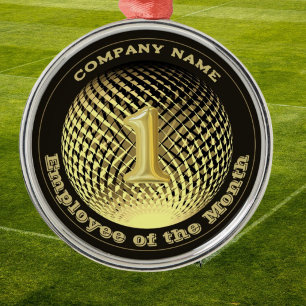 Employee of the Month Company medal  Metal Tree Decoration