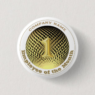 Employee of the Month Company round  3 Cm Round Badge