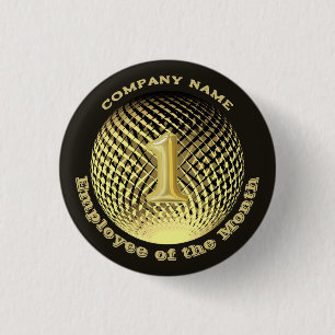 Employee of the Month Company round 3 Cm Round Badge