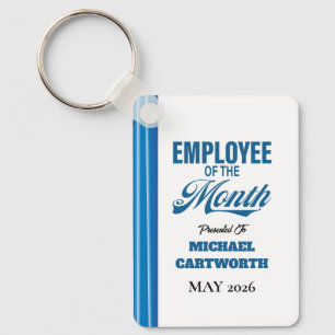 Employee of the Month Custom Business Recognition Key Ring