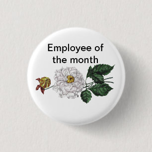 Employee of the Month Customisable 3 Cm Round Badge