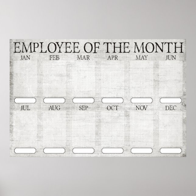 employee of the month display for 4x6 photos poster (Front)