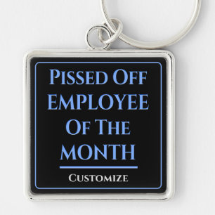 Employee Of The Month Humour Key Ring
