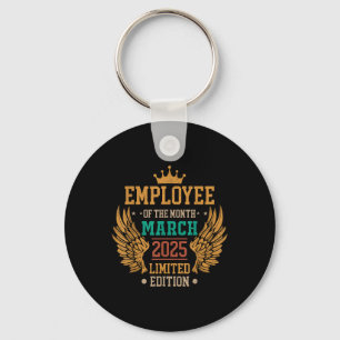 Employee Of The Month March 2025 Vintage  Key Ring
