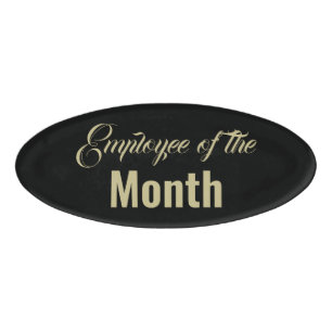 Employee of the month name tag
