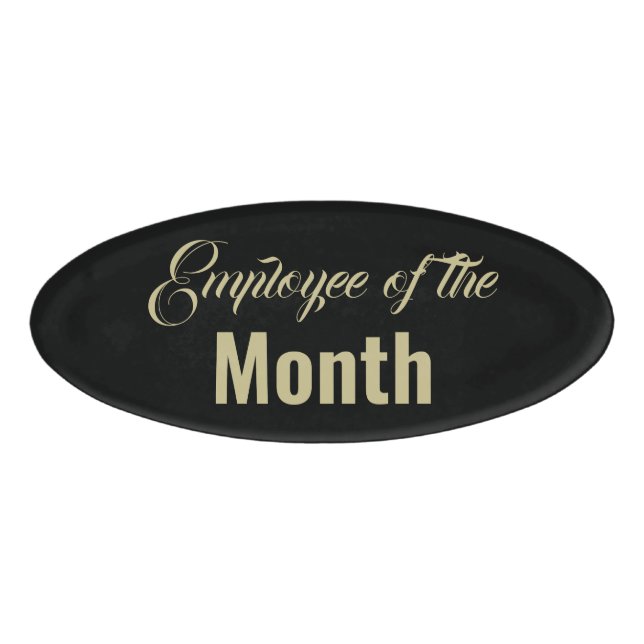 Employee of the month name tag (Front)