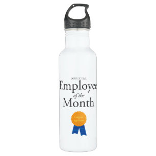 Employee of the Month on Water Bottle
