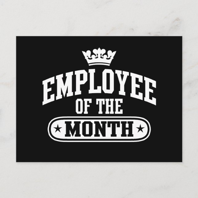 Employee Of The Month Postcard (Front)