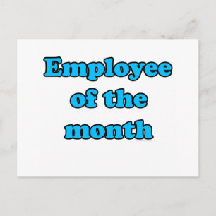 employee of the month postcard