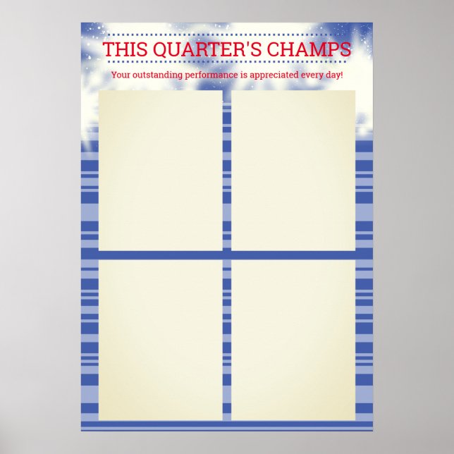 Employee of the month quarterly poster for 8.5x11s (Front)