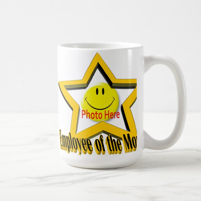 Employee of the Month Star & Photo Mug (Right)