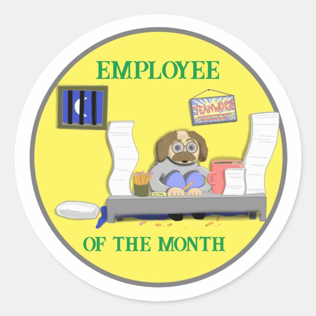 Employee of the Month Sticker (Front)