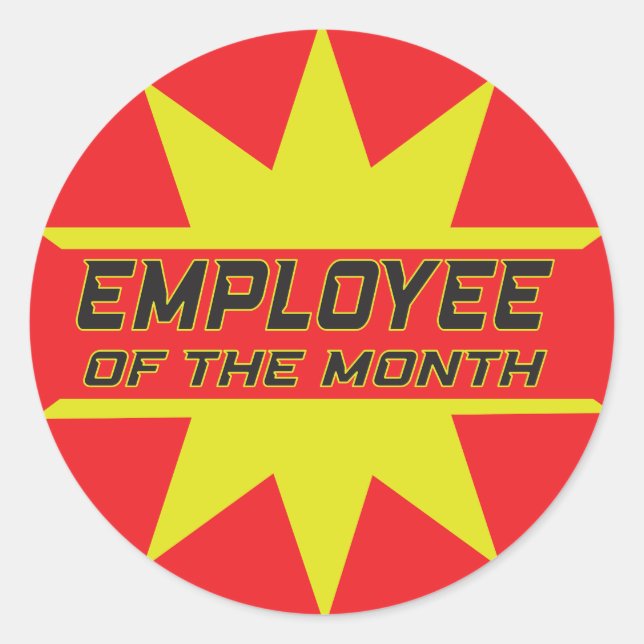 Employee of the Month Sticker (Front)