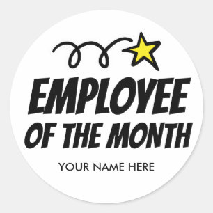 Employee of the month stickers