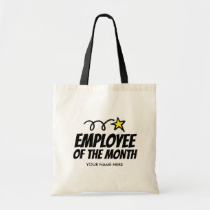 Employee of the month tote bag gift for coworker