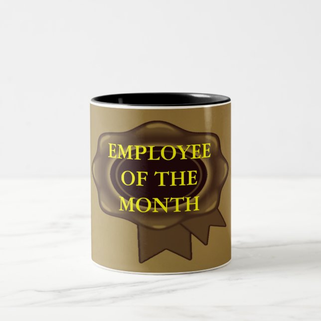 Employee Of The Month Two-Tone Coffee Mug (Center)