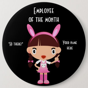 Employee Of The Month W Round Button