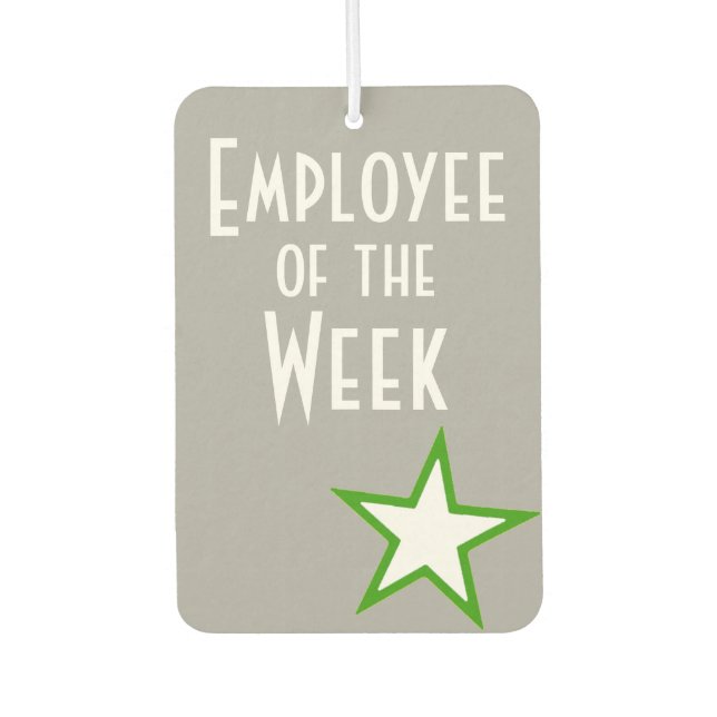Employee of the Week Award Car Air Freshener (Front)