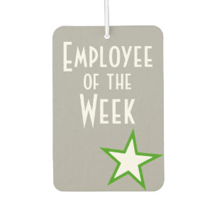 Employee of the Week Award Office Worker Car Air Freshener