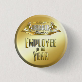 Employee of the Year 3 Cm Round Badge