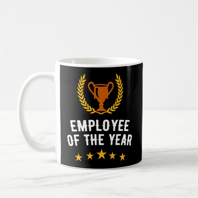 Employee Of The Year Award Coffee Mug (Left)