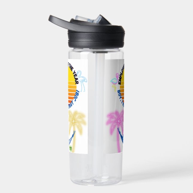 Employee Of the Year: Boy I Hate That Job! Water Bottle (Right)