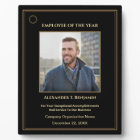 Employee Of The Year Photo Gold Custom Awards