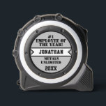 Employee of the Year Silver Black Any Occupation 1<br><div class="desc">#1 Employee of the Year written in black typography against silver colour background.  Name in black shadow text inside white and black banner label.  For any occupation.  Click Personalise to edit font colours,  or size.  Original Photography and Design by TamiraZDesigns.</div>