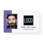Employee Office ID | Purple Logo Photo