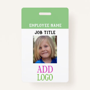 Employee Pass - Photo pass- Name ID ID Badge