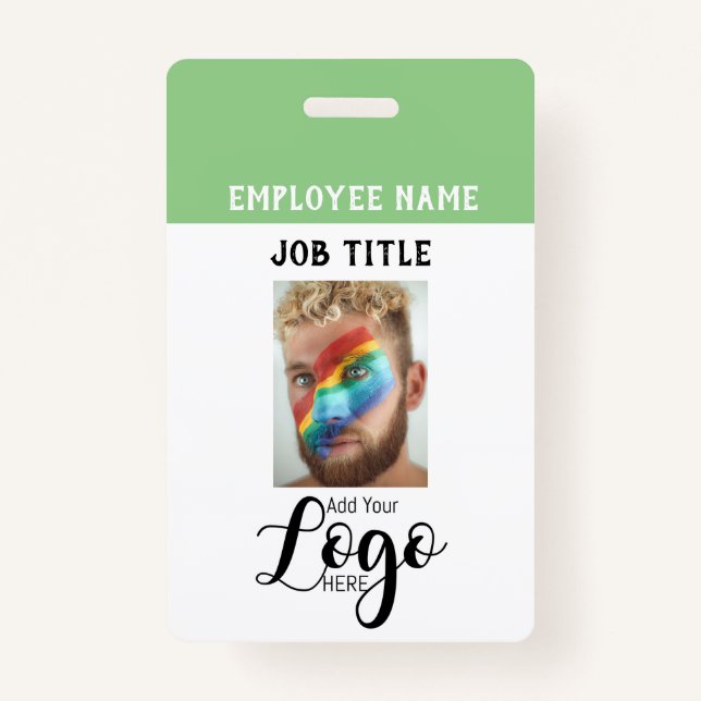 Employee Pass - Photo pass-  Name ID ID Badge (Front)