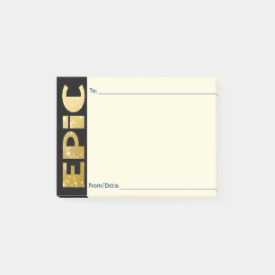 Employee peer recognition kudos customised post-it notes