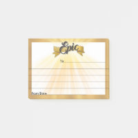 Employee peer recognition kudos customised post-it