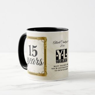 Employee performance anniversary milestone award mug