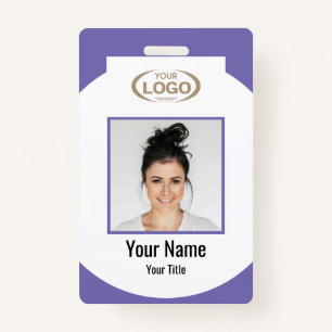 Employee Photo And Name With Company Logo Deluge ID Badge